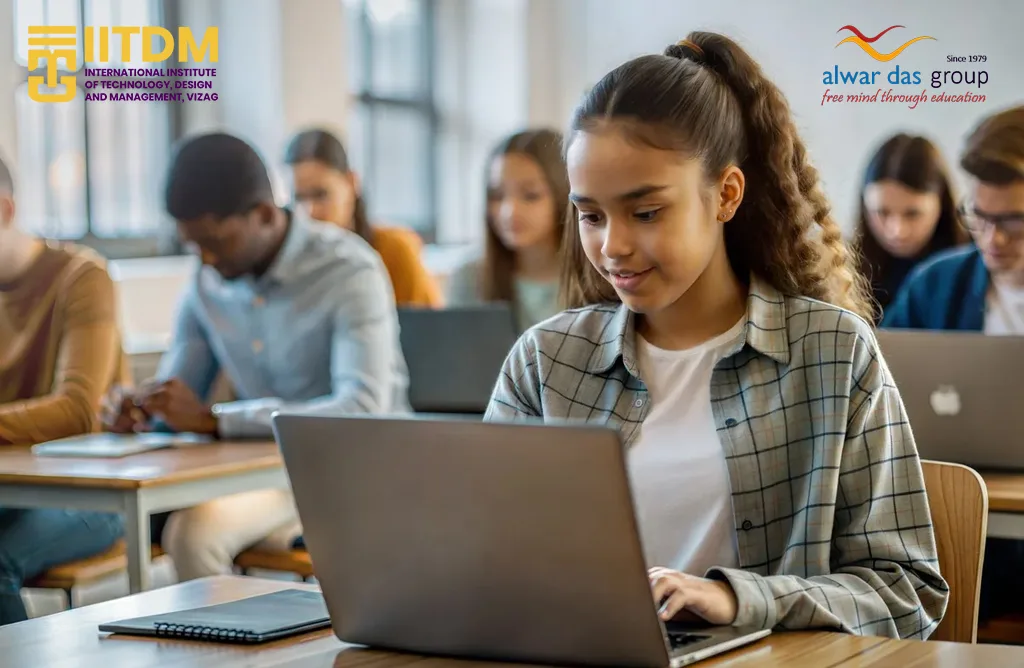 IITDM Vizag PGDM Students in Modern Classroom, Technology-Driven Management Studies in Visakhapatnam